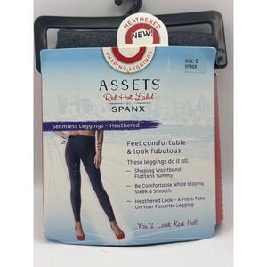 Assets Red Hot Label by Spanx Heathered Seamless Shaping Leggings Small NWT‎